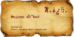 Mojzes Ábel névjegykártya